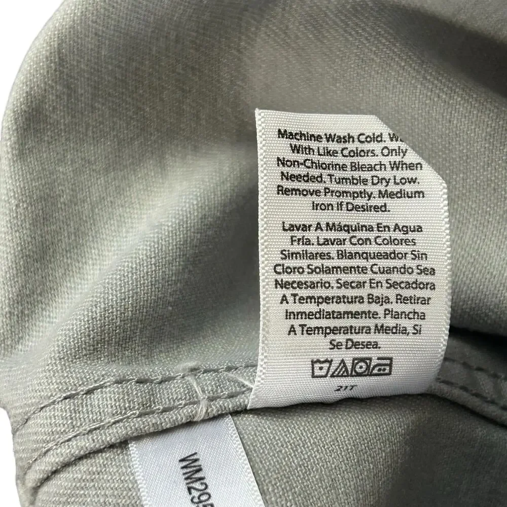 Wonder Nation Twill Jacket Kids Sze XL Light Gray Utility Chest Pockets Full Zip